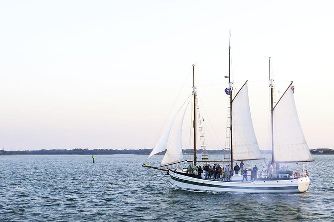 Afternoon Schooner Sightseeing Dolphin Cruise on Charleston Harbor - Raising the sails on the Schooner Pride