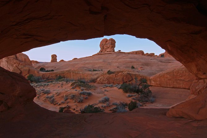 Arches National Park 4x4 Adventure from Moab - Dinosaur tracks add a second story to the park