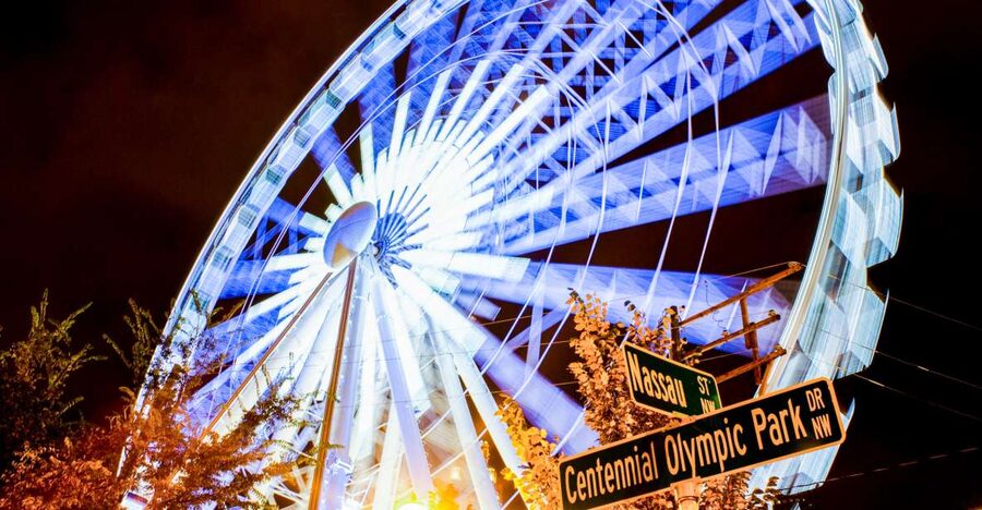 Atlanta: SkyView Ferris Wheel Ticket - Arriving at Centennial Olympic Park