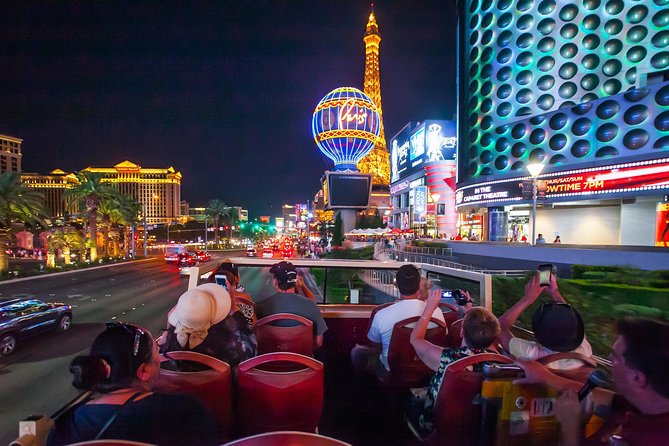 Big Bus Las Vegas: Sightseeing Night Tour by Open-Top Bus - Choosing between the 8 PM and 10:15 PM departures