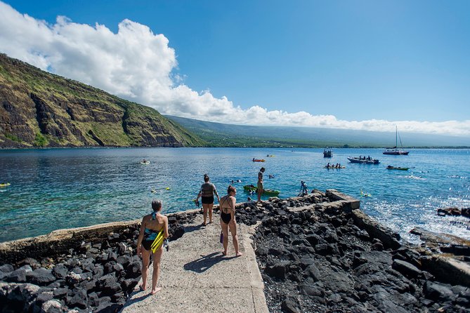 Big Island: Captain Cook Snorkel On A Power Catamaran With Lunch - Snorkeling, flotation, and getting back aboard