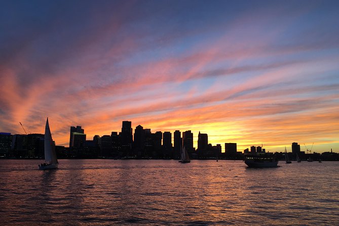 Boston Harbor Sunset Cruise - Boston Harbor at sunset, from Rowes Wharf