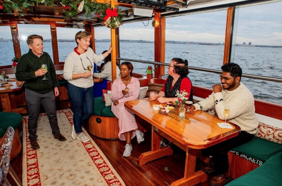 Boston: Harbor Sunset Yacht Cruise - The Northern Lights, from indoor tables to open decks