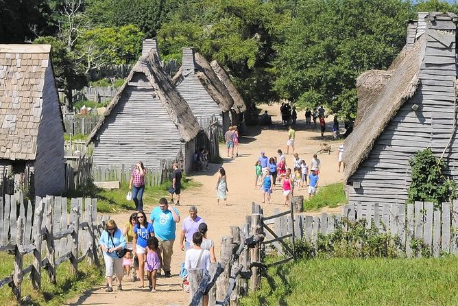 Boston to Plymouth Day-Trip including Quincy, Plimoth Patuxet and Mayflower II - Plymouth Rock and the harbor: brief stop, useful free time