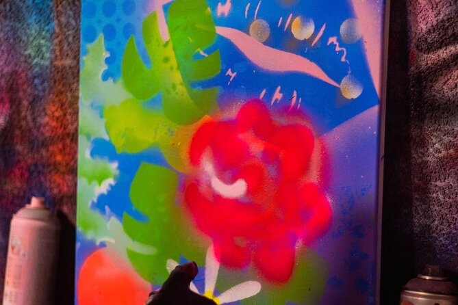 BYOB Spray Paint and Sip at Studio W.I.P. - Creating your own design