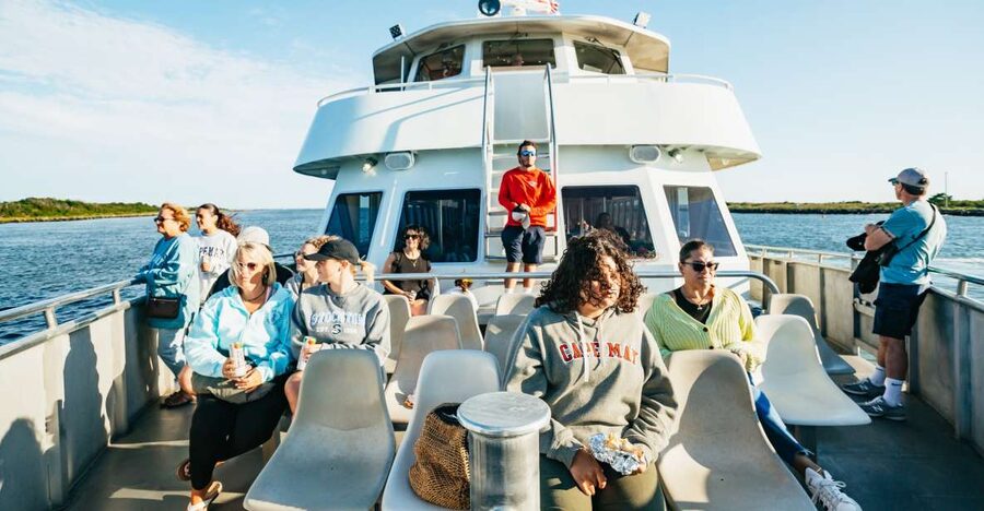 Cape May: Cape May Island Sunset Cruise & Dolphin Watching - Boarding at Miss Chris Marina