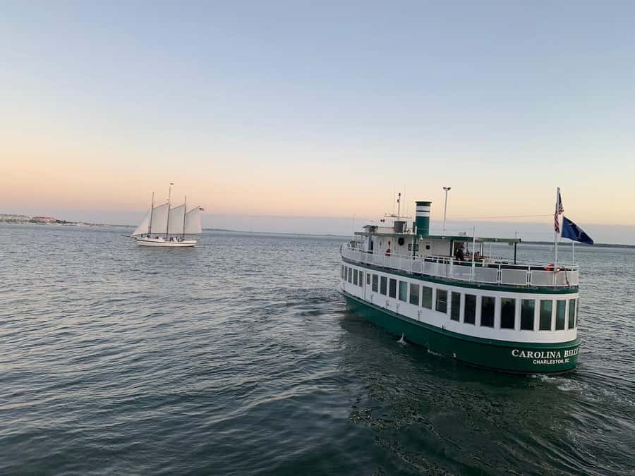 Charleston: Daytime or Sunset Historic Harbor Cruise - The Fighting Lady and other harbor landmarks