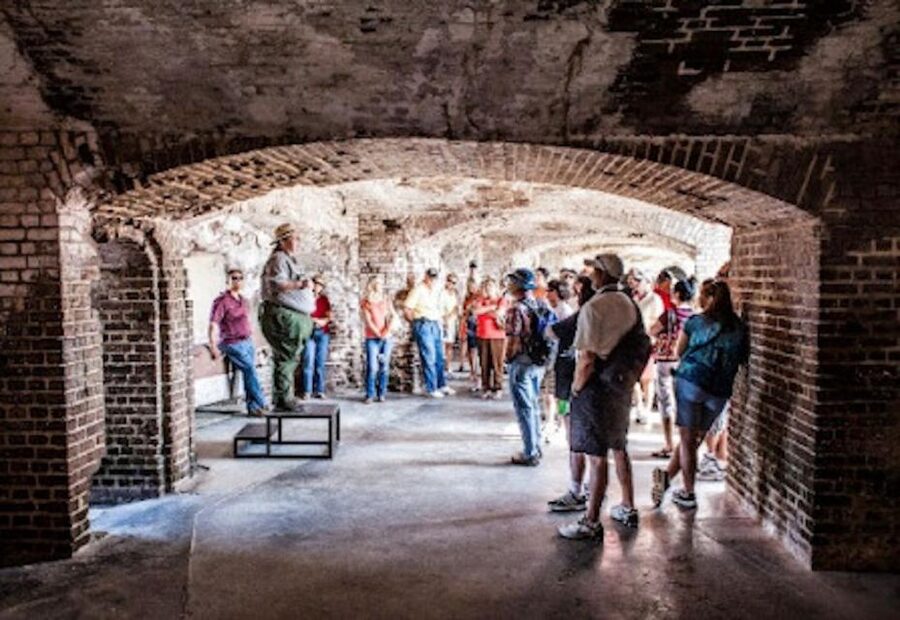 Charleston: Fort Sumter Entry Ticket with Roundtrip Ferry - Meeting the park ranger at the fort