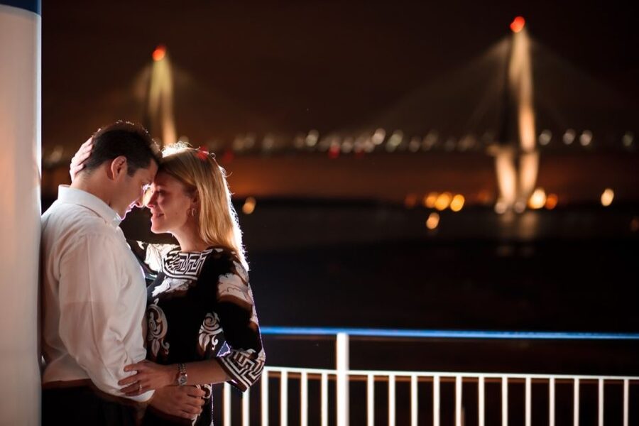 Charleston: Luxury Harbor Dinner Cruise - The three-course dinner, from soup to dessert