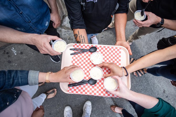 Chef Guided Food Tour of Pike Place Market - Pike Place Chowder starts the tasting parade