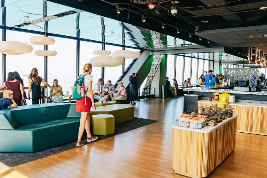 Chicago: 360 CHICAGO Observation Deck Ticket - The observation deck and its four directions