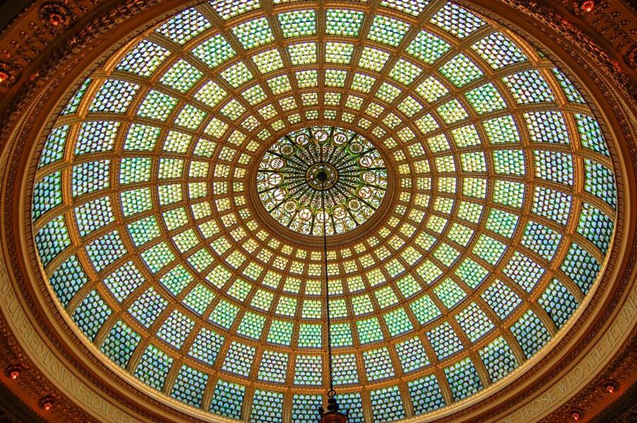 Chicago: Secret Interiors Architecture Walking Tour - The Chicago Cultural Center and its shimmering centerpiece