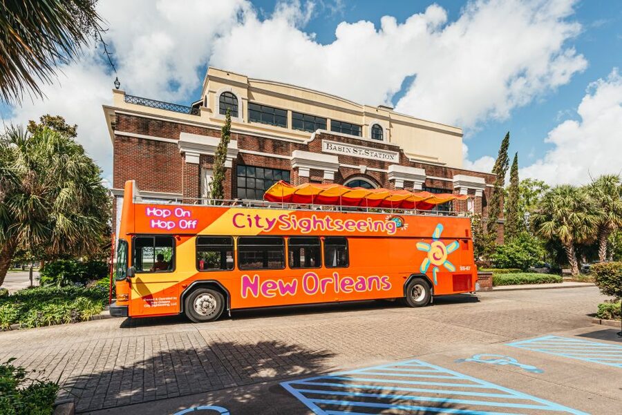 City Sightseeing New Orleans HOHO Bus Tour & Bookable Extras - Mardi Gras World and the riverfront
