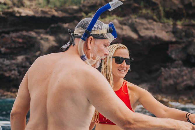 Deluxe Snorkel & Dolphin Watch Aboard a Luxury Catamaran from Kailua-Kona - Red Hill snorkeling: useful time, uneven reef life