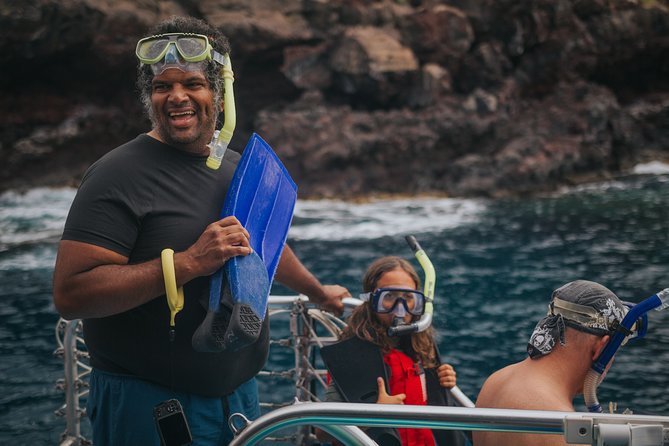 Deluxe Snorkel & Dolphin Watch Aboard a Luxury Catamaran from Kailua-Kona - BBQ lunch and the onboard atmosphere