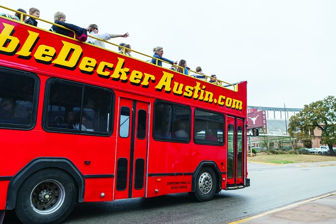 Double Decker Austin Single Loop Sightseeing Tour - From 6th Street to Austin Convention Center
