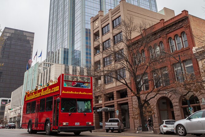 Double Decker Austin Single Loop Sightseeing Tour - The Driskill Hotel and Austin’s older center