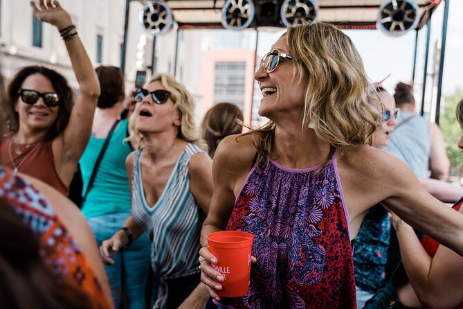 Downtown Nashville Public Party Tractor 21+ Only - The first stretch: music, dancing, and group games