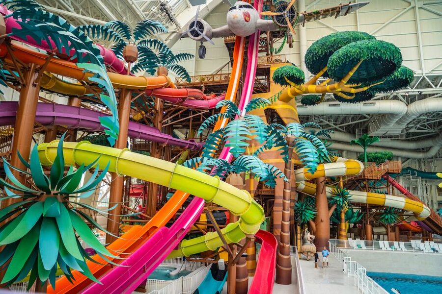 East Rutherford: Dreamworks Indoor Water Park Entry Ticket - The total pro rides are for serious slide fans