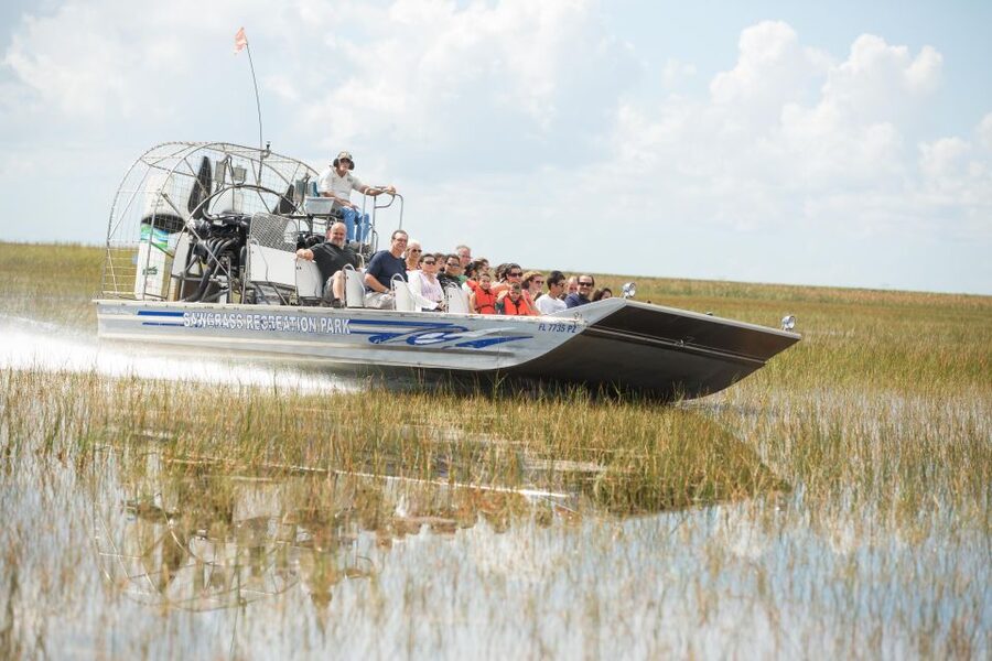 Everglades: Sawgrass Park Day Time Airboat Tour & Exhibits - The airboat ride across Sawgrass Park