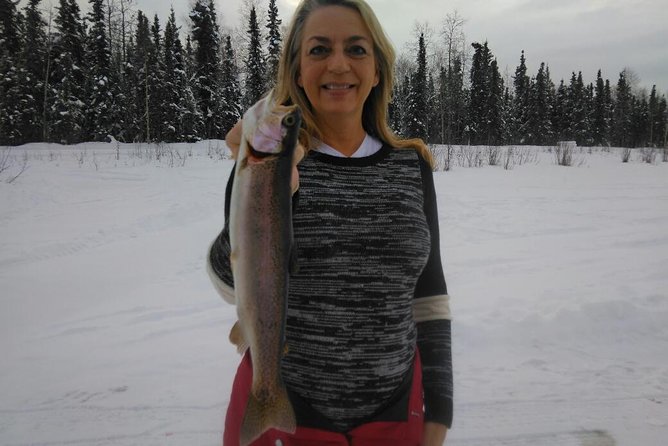 Fairbanks Ice Fishing Expedition in a Heated Cabin with Fish Cookout - How the Heated Cabin Works