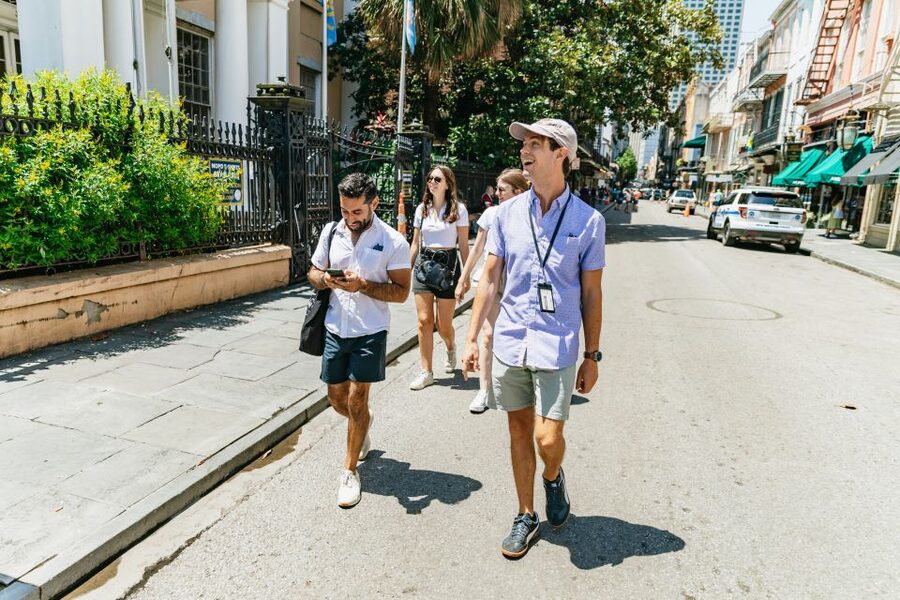 French Quarter Walking and Storytelling Tour - Starting beside the jazz fountain