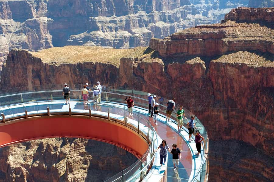 From Las Vegas: Grand Canyon Skywalk Express Helicopter Tour - From the Las Vegas Strip to the West Rim