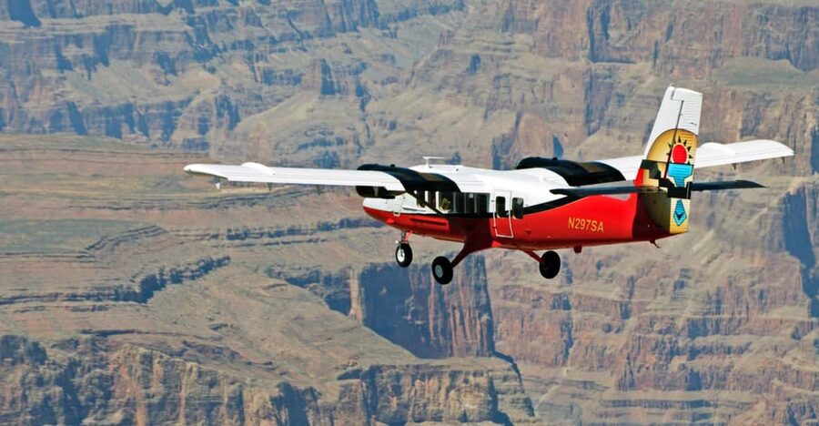 From Las Vegas: Grand Canyon West Rim Airplane Tour - What you see on the way to the West Rim