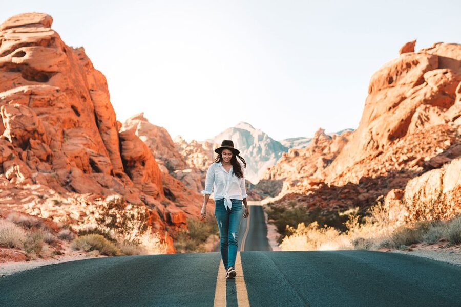 From Las Vegas: Valley of Fire State Park Tour - Red sandstone, faults, and time written in rock