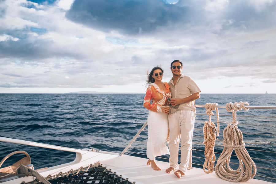 From Ma'alaea: 'Alihilani Sunset Sail Catamaran Tour - Picking your seat on the Alihilani