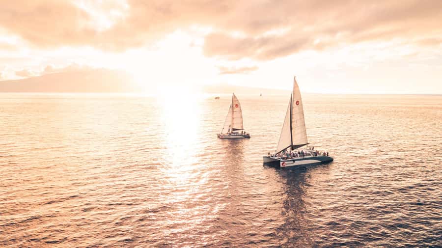 From Ma'alaea: 'Alihilani Sunset Sail Catamaran Tour - Timing the sunset and managing expectations
