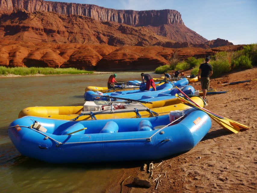 From Moab: Colorado River Guided Rafting Trip - A calm Colorado River ride beneath Fisher Towers