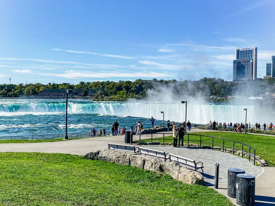 From NYC: 1-Day Niagara Falls Tour - Arriving at the American side of Niagara Falls