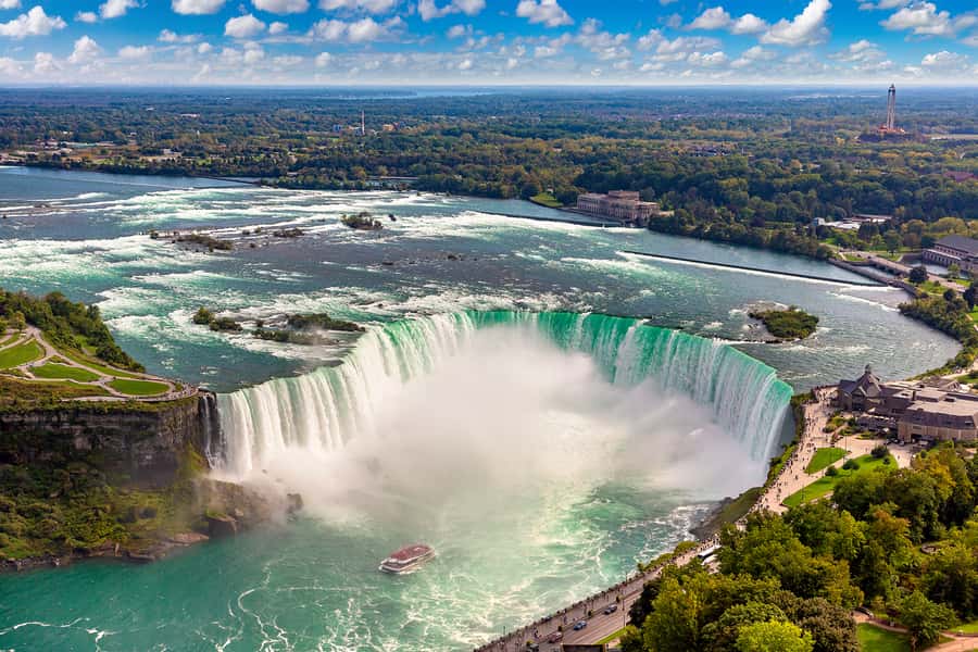From NYC: Niagara Falls with Outlet Shopping, 2-Day Tour - First views of the American Falls