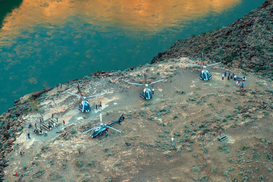 From South Rim: Grand Canyon Spirit Helicopter Tour - Point Imperial and Marble Canyon from the air