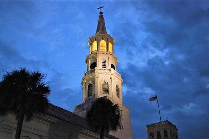 Ghosts of Charleston Night-Time Walking Tour with Unitarian Church Graveyard - Shoes, footing, children, and group comfort