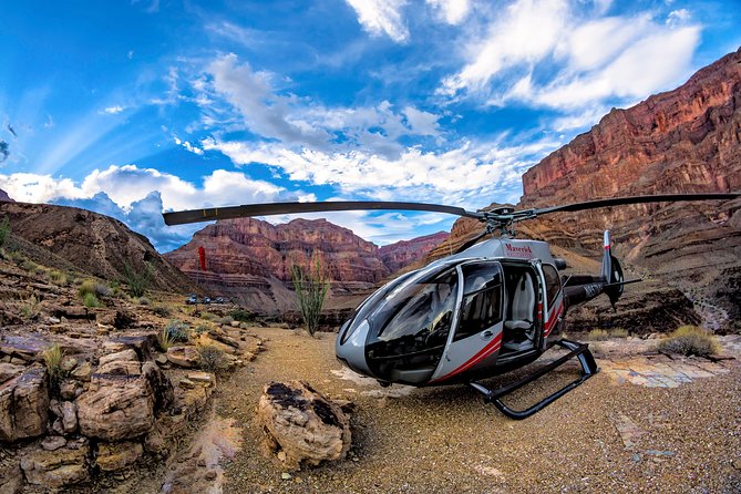 Grand Canyon Deluxe Helicopter Tour with Landing from Las Vegas - Hoover Dam from the air
