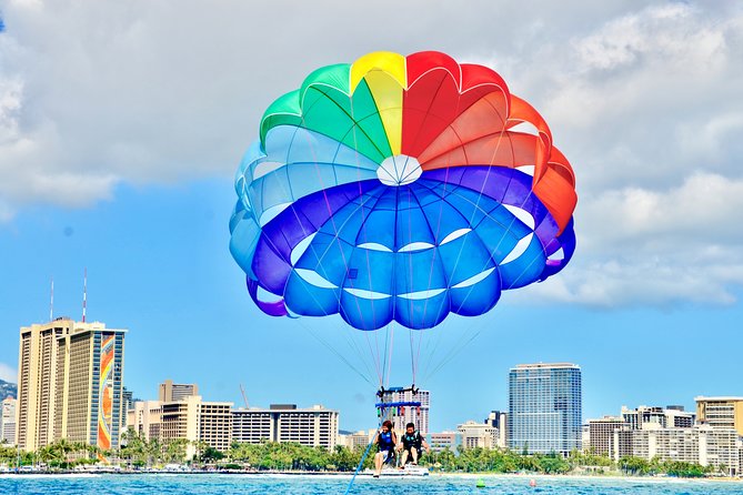 Hawaiian Parasail Since 1977 - Flying above Waikiki for a few quiet minutes
