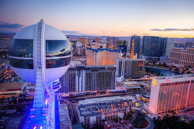 High Roller Wheel Admission Ticket at The LINQ - Choosing between daylight, sunset, and neon