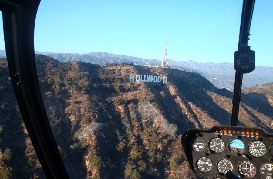 Hollywood & Beverly Hills Celebrity Helicopter Tour - Hollywood Hills and the Hollywood Sign