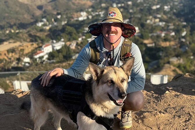 Hollywood Sign 2.5-Hour Tour with Comedians and Their Dogs - What you see at the top behind the sign