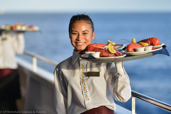 Honolulu: Three Star Deluxe Sunset Dinner Cruise and Show - What you are paying for at $193