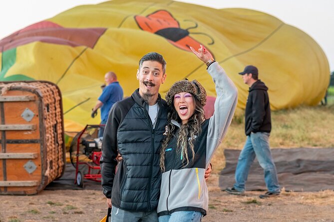 Hot Air Balloon Rides in Napa Valley - Landing, sparkling wine, and the final stretch