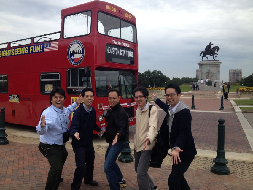 Houston: Guided City Tour by an Open-Top Double Decker Bus - Toyota Center and Discovery Green