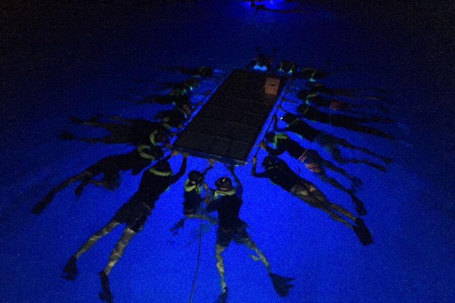 Kailua Kona: Night Manta Ray Adventure on the Big Island - Getting into the water with the light boards