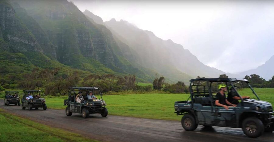 Kaneohe: Kualoa Ranch Guided UTV Tour - Driving into Kualoa Ranch’s movie-famous valley
