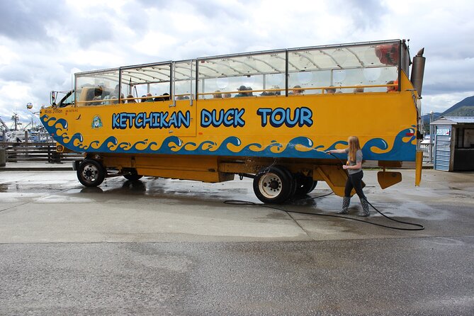 Ketchikan Duck Tour - The splash into the harbor