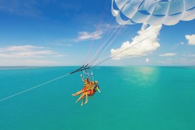 Key West Parasailing Adventure above Emerald Blue Waters