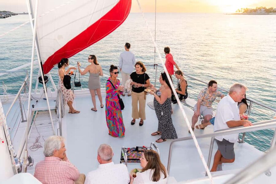 Key West Signature Sunset Cruise with Open Bar, Food & Music - Live music turns a view into an evening out