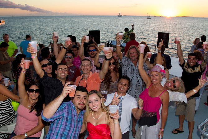 Key West Sunset Cruise: Dinner, Live Music & Drinks Included - Sunset from the upper deck